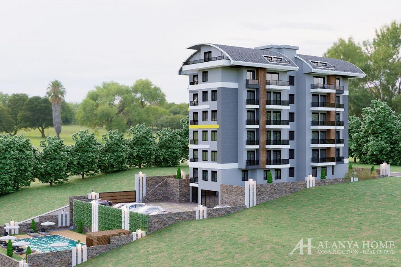 Life Hill Residance Avsallar Alanya Antalya Türkei Verkauf Kauf einer Wohnung auf Raten in einem Neu